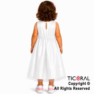 DISFRAZ PRINCESA LARGO CON BRETEL BLANCO TALLE 0
